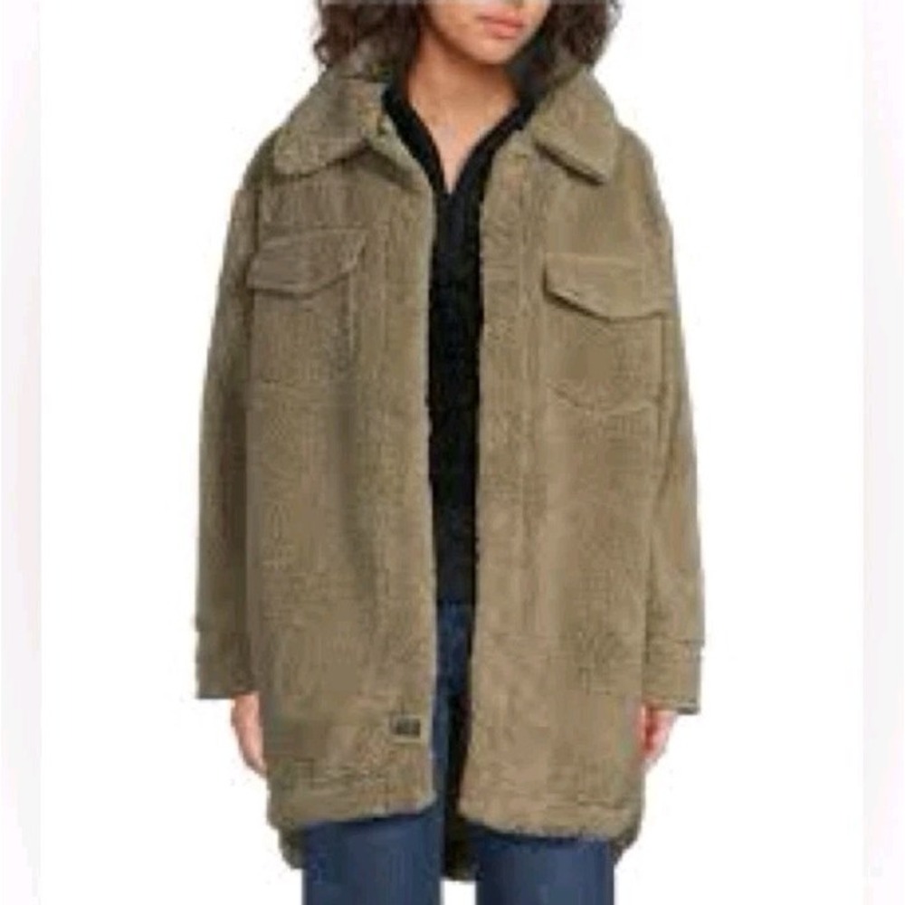 UGG FRANKIE SHIRT-JACKET LINED WITH POCKETS WOMEN'S SIZE XL - Picture 4 of 8
